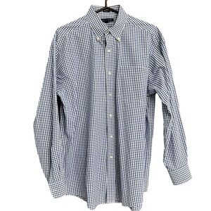 Tommy Hilfiger Blue Plaid Long Sleeve‎ Dress Shirt Size 16.5